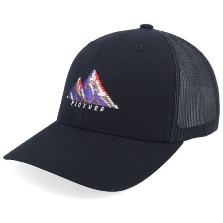 Picture - Svart trucker Keps - Zephyr Cap A Black Trucker @ Hatstore