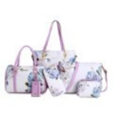 Kvinner Dame Håndveske Seks-delers Spray bærbar skulder Crossbody Bag Purple