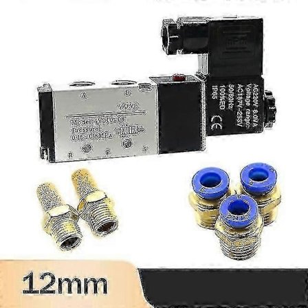 Sähköinen pneumaattinen venttiili 4V210-08 Yhteensopiva automaation kanssa, 12V 24V 220V-WELLNGS