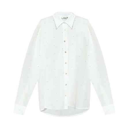 Oseree Cotton shirt , Wit , Dames , Maat: S/M