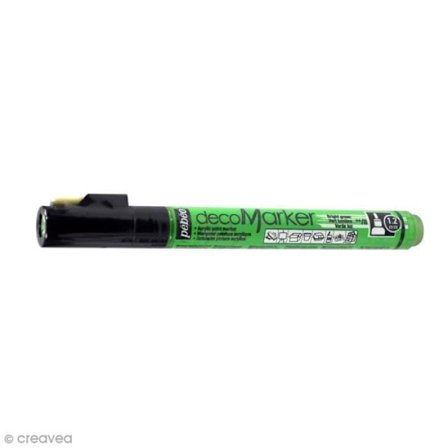 Akrüylimaalausmarkerit - Pébéo - Akrüylimaalausmarker - Ohut kärki 1,2 mm - Vihreä valo - Sekoitettu