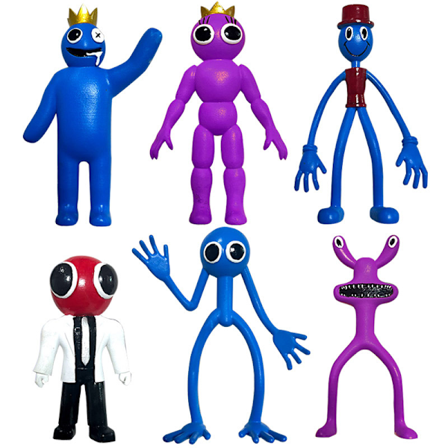 6-pak Rainbow Friends Actionfigurer Legetøj Børnedukke Gave