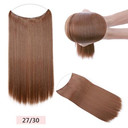 S-noilite 32väriä synteettinen näkymätön lanka, suorat hiustenpidennysklipsit tekohiuksiin Hiuslisäkkeet pitkät sileät kalasiimahiukset