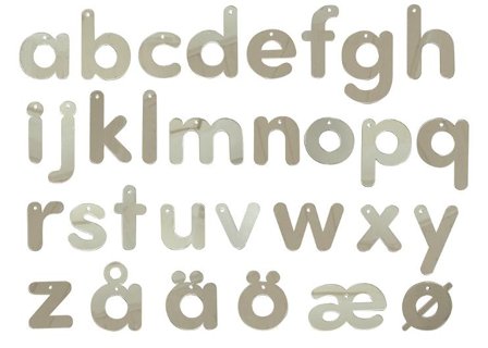 MYPAUZE Spegelbokstäver 7cm 31st - Lyreco - Skola och förskola - Klassrummet / Lära - Sensoriska produkter