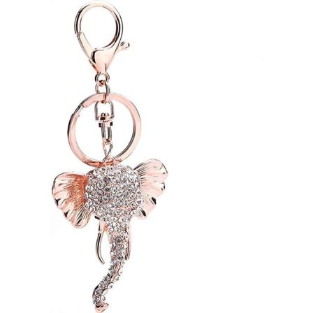 Rose Gold -sävyinen söpö laukku riipus avaimenperä auton avaimenperä avaimenperällä Naiset Tytöt Lahjat IC