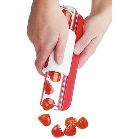 Fruktdeler, Drue/Kirsebær/Liten Tomat Splitter, Fruktkake Dekorasjon Kjøkkenredskap Matlagingsverktøy for Fruktsalat, Grønnsakssalat, Kutter Skjærer