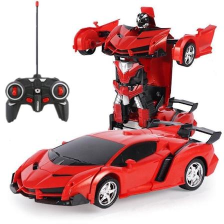 Transformer-leker for gutter og jenter i alderen 5-7 år, fjernstyrte robotbiler, radiostyrte racerbiler