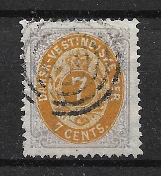 Dansk Vestindien 1873 - AFA 8 - Stemplet