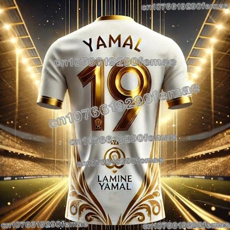 Uusin AI-alkuperäinen design Lamine Yamal ylellinen muisto korkealaatuinen urheilupaita päivittäiseen mukavaan jalkapallopaitaan