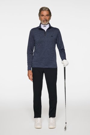 J.Lindeberg - Destry Quarter Zip Mid Layer - Golf - Blue - Men - S