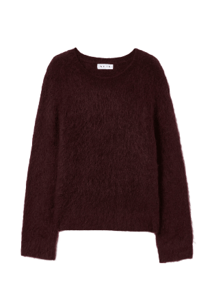 Wera Lurvig jumper MARAIS Stickat Röd L