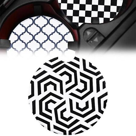 Bilunderlägg för drycker Absorberande Mandala Keramiska Bilmuggshållare Underlägg Med Ett Fingerhål Håll Bilen Ren Bilglashållare| |