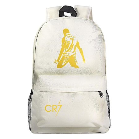 Cr7 Ryggsäck USB-laddning för pojkar och flickor, Laptop skolväskor med stöldskyddslås, Rese-Mochila