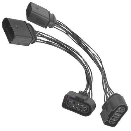 2 st 14 till 10 Pin Xenon HID Strålkastar Kontakt Adapter Kabel för 2015 Strålkastare Kabelhärva 1J0 97