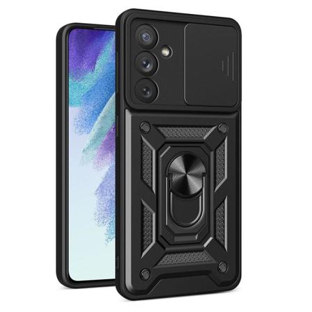 Galaxy A54 Skal Ringholder Hybrid Armor Camshield - Sort