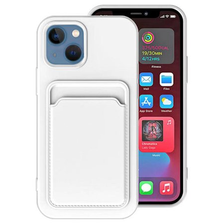 iPhone 15 - Praktiskt Stilrent Skal med Korthållare