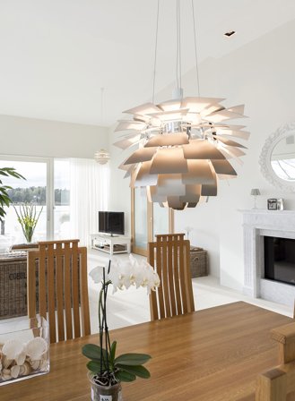 PH Kongle taklampe Ø60 - børstet stål