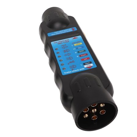 12V 7-polig Släpvagn Bogsering Ljus Kabeldragning Krets Testare Kontakt Uttag Diagnostiskt Verktyg för Släpvagnar Husvagnar Hästtransporter 