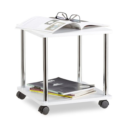 Sivupöytä rullaava 2 tasoa