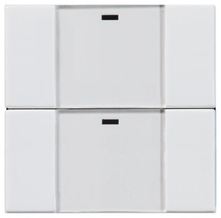 ABB Impressivo 6732-84-500 Tryckknapp 2-polig, trådlös Vit, Strömbrytare & vägguttag