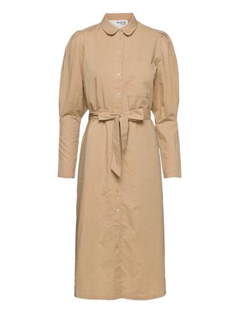 Slfsybilla -Florenta Ls Midi Dress B Beige Selected Femme