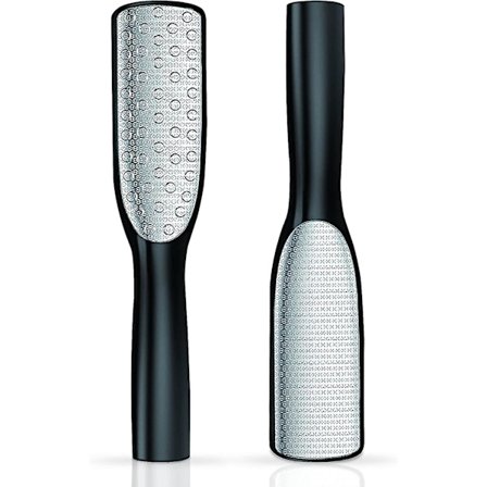 2-i-1 Fotfil | Rostfritt Stål Fotfil Hård Hudborttagare Pedikyrverktyg