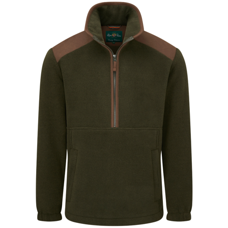 Alan Paine M's Aylsham Half Zip Fleece Green