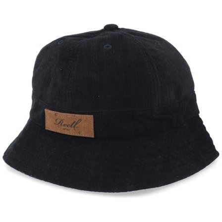 Reell - Preto bucket Chapéu - Bell Hat Irregular Black Bucket @ Hatstore
