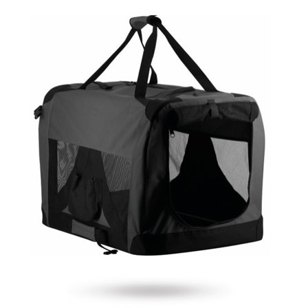 Companion - Companion Pet Soft Crate Transportbur - Grå/Svart