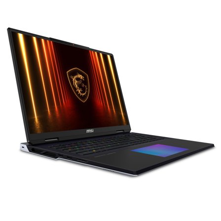 MSI Titan 18 HX AI A2XWJG NVIDIA GeForce R Intel Core Ultra 9 285HX Laptop 45,7 cm (18") UHD+ 96 GB DDR5-SDRAM 6,14 TB SSD NVIDIA GeForce RTX 5090