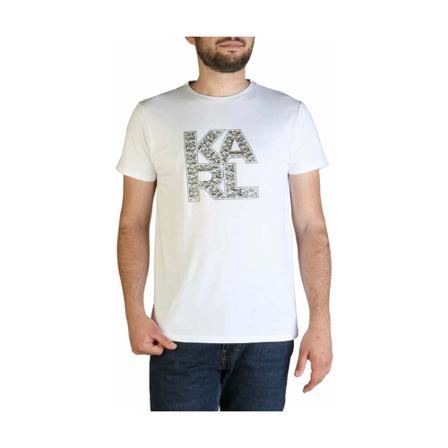 Karl Lagerfeld, T-Shirts Wit, Heren, Maat:M