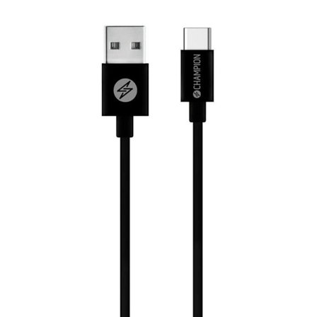 CHAMPION USB-C till USB-A kabel 1m - Svart
