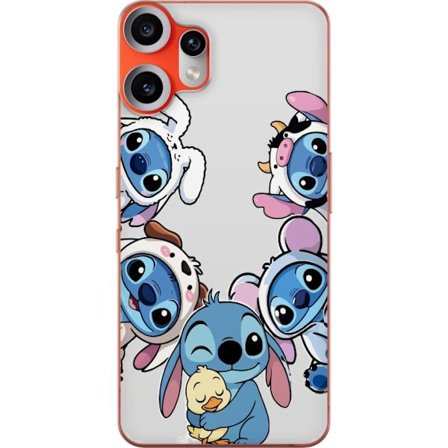 Kompatibelt Mobildeksel til Nothing Nothing CMF Phone 2 Pro Stitch kawaii samling søte figurer rundt rammen, med en søt tegneserie-leken design i bl