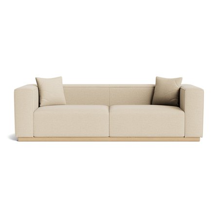 Valencia 3 personers sofa - Rosario Beige - 245x93x70 - Sofa, 3 personers sofa