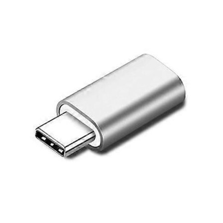 8Pin Lightning till USB-C Typ-C Adapter Hona till Hane Laddarkabel Konverterare - Silver