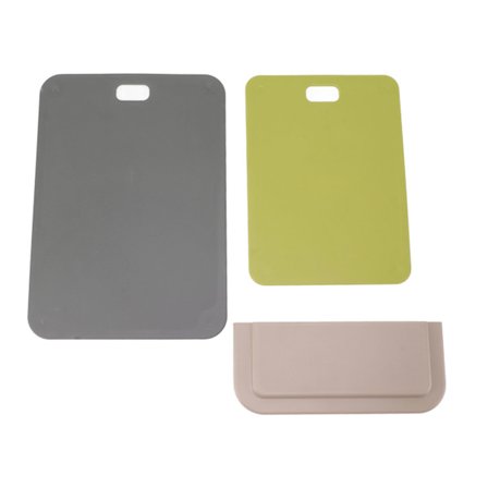 2 STK Skærebræt ABS Tykt Hygiejnisk Holdbart Køkken Skærebræt til Kød Grøntsager Frugter