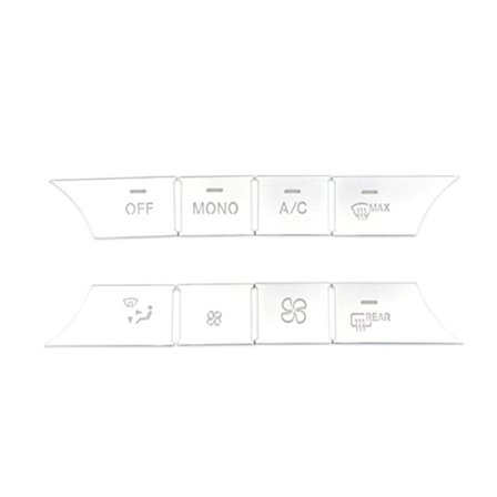 Bling Bling Dekorativa Klistermärken för Bilstereoknappar, Passar till Mercedes W204 W212