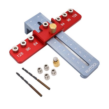 Presisjonsmal for skapbeslag, trebearbeidingsbor, føringsverktøy for skuffe- og dørhåndtak