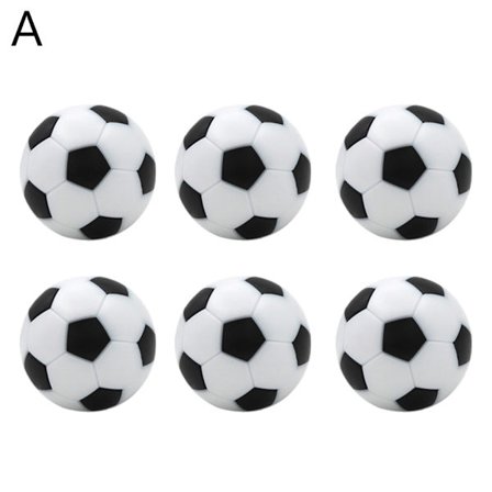 6stk 32mm bordfotball erstatninger Mini Black & White Ball Fotball fotball