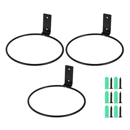 3 stk. Blomsterpotteholder Vægmonteret Planteholder Ring