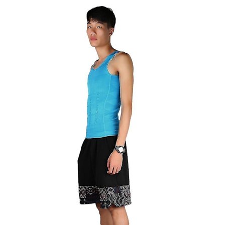 Herre Slankende Vest Topp Slank Skjorte Kropp Former