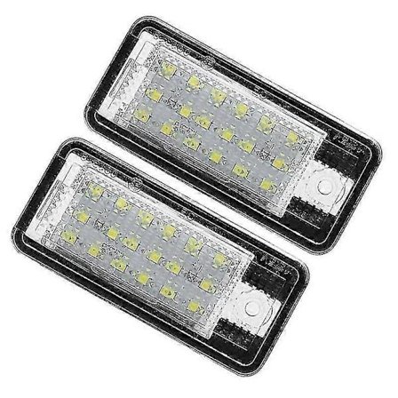 Bil LED Registreringsskylt Lampa Vit Kompatibel med - A3 S3 8p A4 B6 B7 A5 A6 4f A8 S8