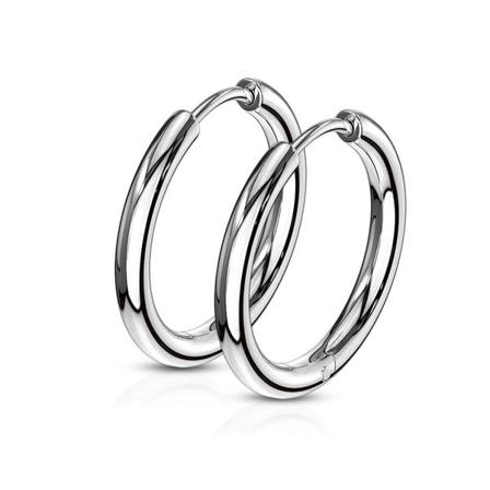 1 Par17 Mm Hoops Örhängen I 316l Kirurgiskt Stål