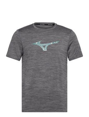 Core Rb Tee T-shirts Short-sleeved Grå Mizuno*Betinget Tilbud