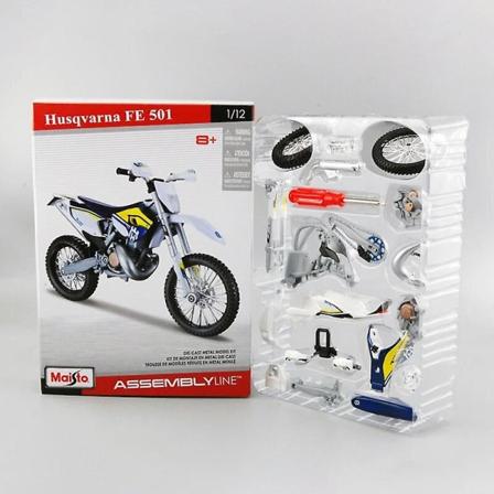 Maisto 1/12 Kawasaki H2r Ninja Samlet Version Motorcykel Model Legetøj Køretøjssamling Shork-absorber Off Road Autocykel Legetøj Db HUSQVARNA FE501