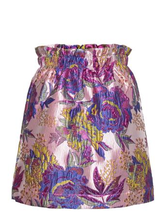 Slfjonnie Hw Short Jacquard Skirt B Lyhyt Hame Monivärinen/Kuvioitu Selected Femme