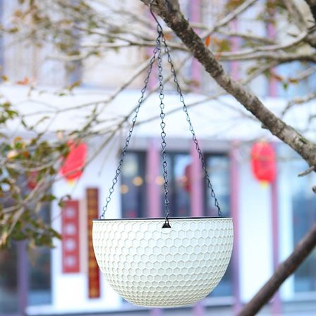 Blomkruka Hemma Trädgård Balkong Hängande växtkruka Krok Korg Hängande kruka Blomväxtkrukor