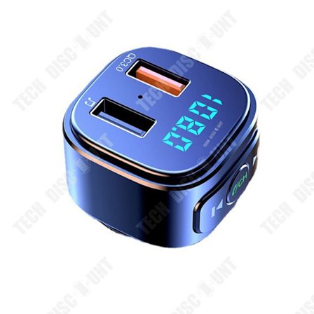 Biladapter - TD - T46D - Snabbladdning - 2 USB-portar - Utökning 32G