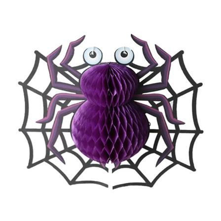 Halloween honeycomb anheng hengende 3d-papir til festvinduer A