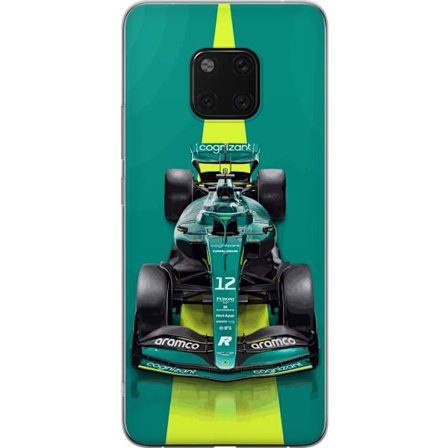 Yhteensopiva Puhelinkuori Huawei Huawei Mate 20 Pro Aston Martinin Formula 1 -auto vihreässä kilpailumuotoilussa, jossa on moderni studiosentuntma